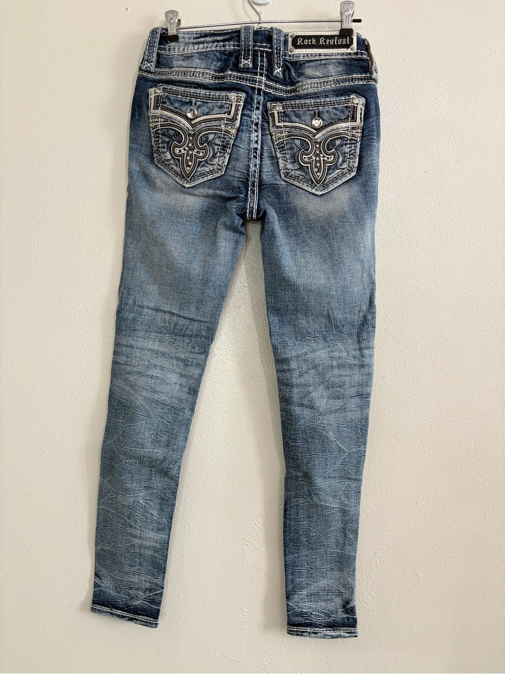 Rock Revival Peacoat Skinny Jeans 26